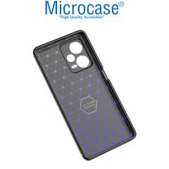 Microcase Xiaomi Poco X5 Leather Serisi Deri Efekt Silikon Kılıf - Siyah AL3337