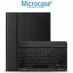 Microcase Samsung Galaxy Tab S9 FE X510 10.9 inch Tablet Bluetooth Klavyeli Standlı Kılıf - BKK4