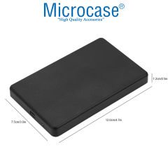 Microcase Taşınabilir Yüksek Hızlı USB 2.0 SATA 2.5 inch Harici Harddisk Kutusu - AL3512