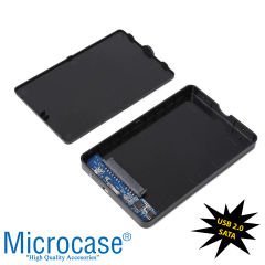 Microcase Taşınabilir Yüksek Hızlı USB 2.0 SATA 2.5 inch Harici Harddisk Kutusu - AL3512