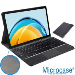 Microcase Samsung Galaxy Tab S9 FE X510 10.9 inch Tablet Bluetooth Touchpad Klavye + Standlı Kılıf - BKK5