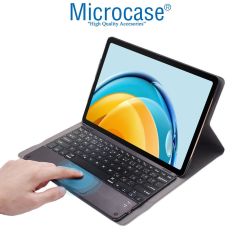 Microcase Samsung Galaxy Tab S9 FE X510 10.9 inch Tablet Bluetooth Touchpad Klavye + Standlı Kılıf - BKK5