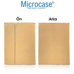 Microcase iPad Mini 6.Nesil 8.3 inch 2021 Sleeve Serisi Mıknatıs Kapaklı Standlı Kılıf - ACK101 Bej