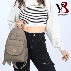 YB Collection Unisex Krinkıl Kumaş Sırt ve El Çantası - AL3629