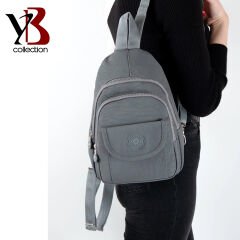 YB Collection Unisex Krinkıl Kumaş Sırt ve El Çantası - AL3629