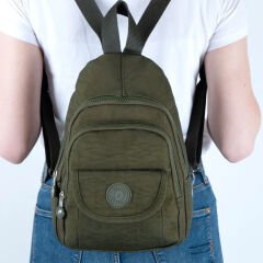 YB Collection Unisex Krinkıl Kumaş Sırt ve El Çantası - AL3629
