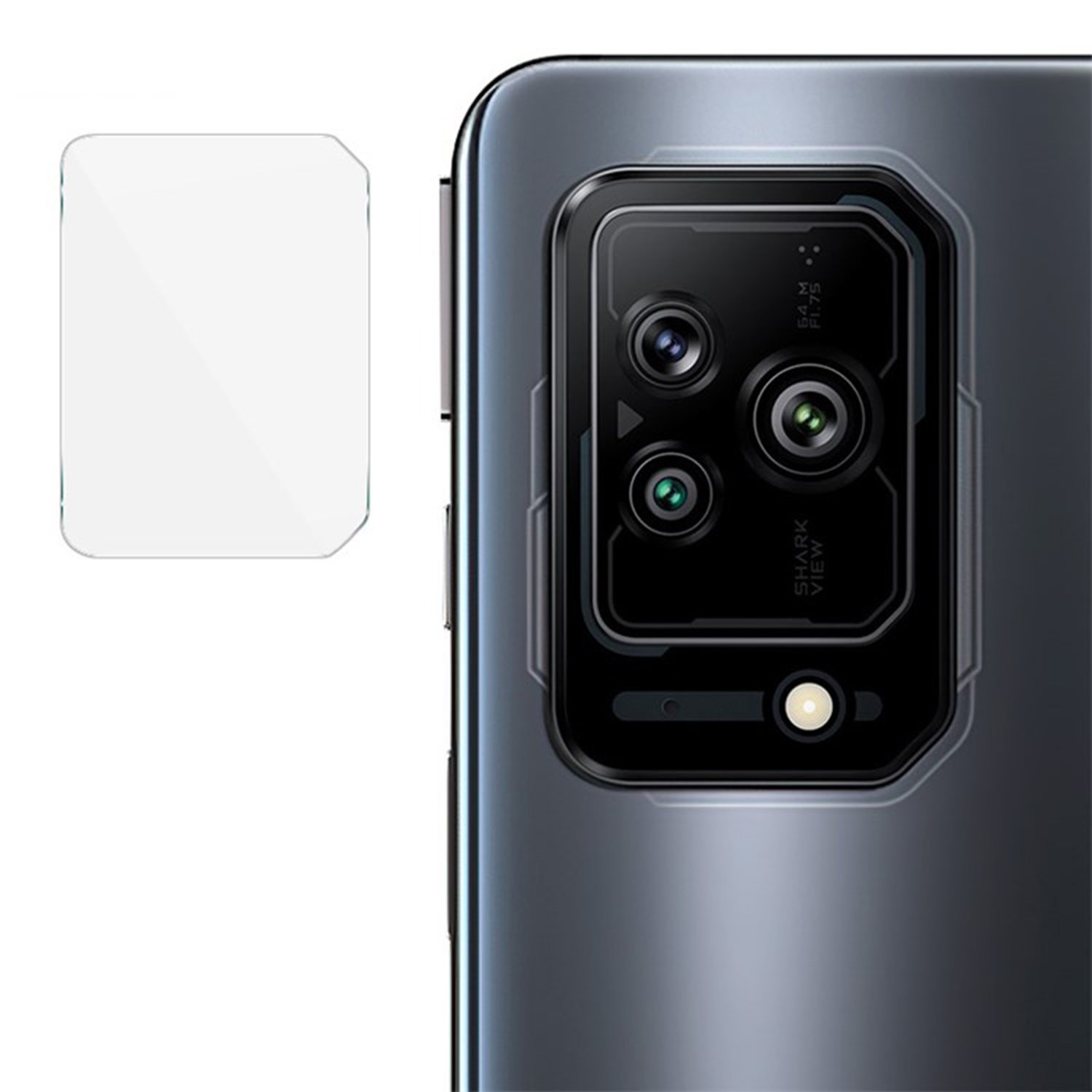 Microcase Xiaomi Black Shark 5 Pro Kamera Camı Lens Koruyucu Nano Esnek Film