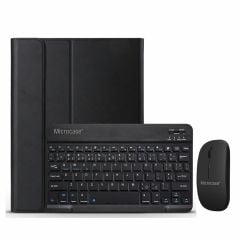 Microcase Samsung Galaxy Tab S9 FE Plus X610 12.4 inch Tablet Bluetooth Klavye ve Mouse + Standlı Kılıf - BKK6