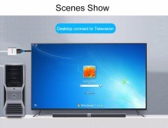Vention VGA To HDMI Çevirici 1080P HDTv Adaptör Mini Kablo
