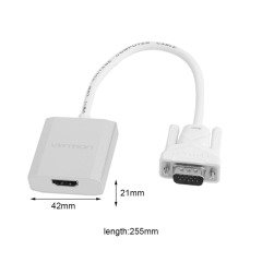 Vention VGA To HDMI Çevirici 1080P HDTv Adaptör Mini Kablo