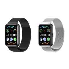 Microcase Huawei Watch Fit 2 için Mıknatıslı Metal Kordon Kayış - KY57