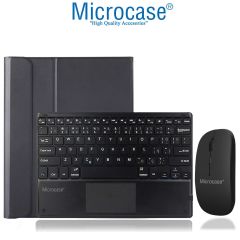 Microcase Samsung Galaxy Tab A9 Plus SM-X210 11 inch Tablet  Bluetooth Touchpad Klavye + Bluetooth Mouse + Standlı Kılıf - BKK7
