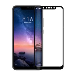 Xiaomi Redmi Note 6 Pro Tam Kaplayan Çerçeveli Tempered Cam Siyah
