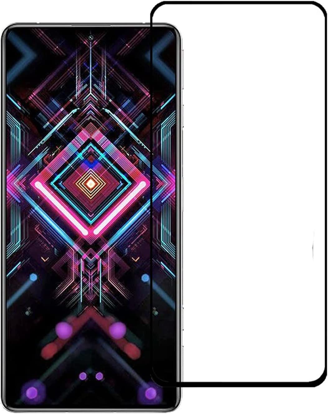 Microcase Xiaomi Redmi K40 Gaming Tam Kaplayan Çerçeveli Tempered Ekran Koruyucu - Siyah