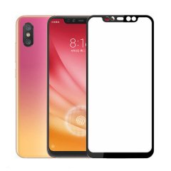 Xiaomi Mi 8 Pro Tam Kaplayan Çerçeveli Tempered Cam - Siyah