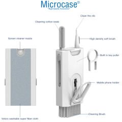 Microcase 8in1 Elektronik Cihaz Telefon Tablet Klavye Temizleme Fırça Seti  AL4190