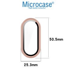 Microcase Xiaomi Smart Band 9 için   Ekran Korumalı Sert Rubber Kılıf - AL3173
