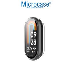 Microcase Xiaomi Smart Band 9 için   Ekran Korumalı Sert Rubber Kılıf - AL3173