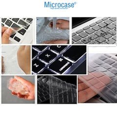 Macbook Pro 13 A1989 Touch Bar Klavye Koruyucu EU Şeffaf