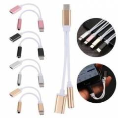 Xiaomi Mi mix 2 2in1 Şarj+Kulaklık Dönüştürücü 3.5mm jack Adaptör