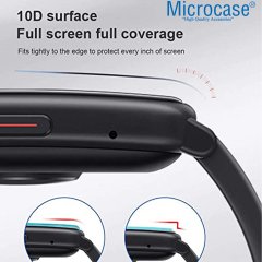 Microcase Huawei Watch Fit 2 1.74'' Tam Kaplayan Kavisli Ekran Koruyucu 3D Pet Film - Siyah