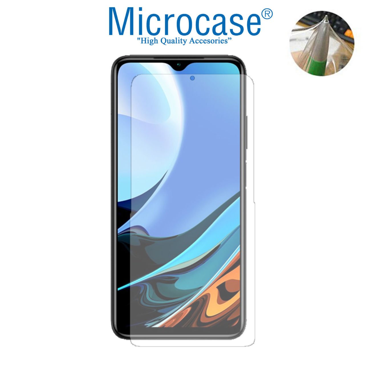Microcase Xiaomi Redmi 9T Full Ön Kaplama TPU Soft Koruma Filmi