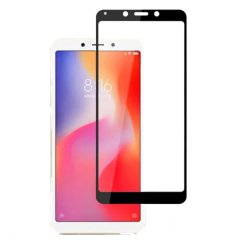 Xiaomi Redmi 6 Tam Kaplayan Çerçeveli Tempered Cam - Siyah