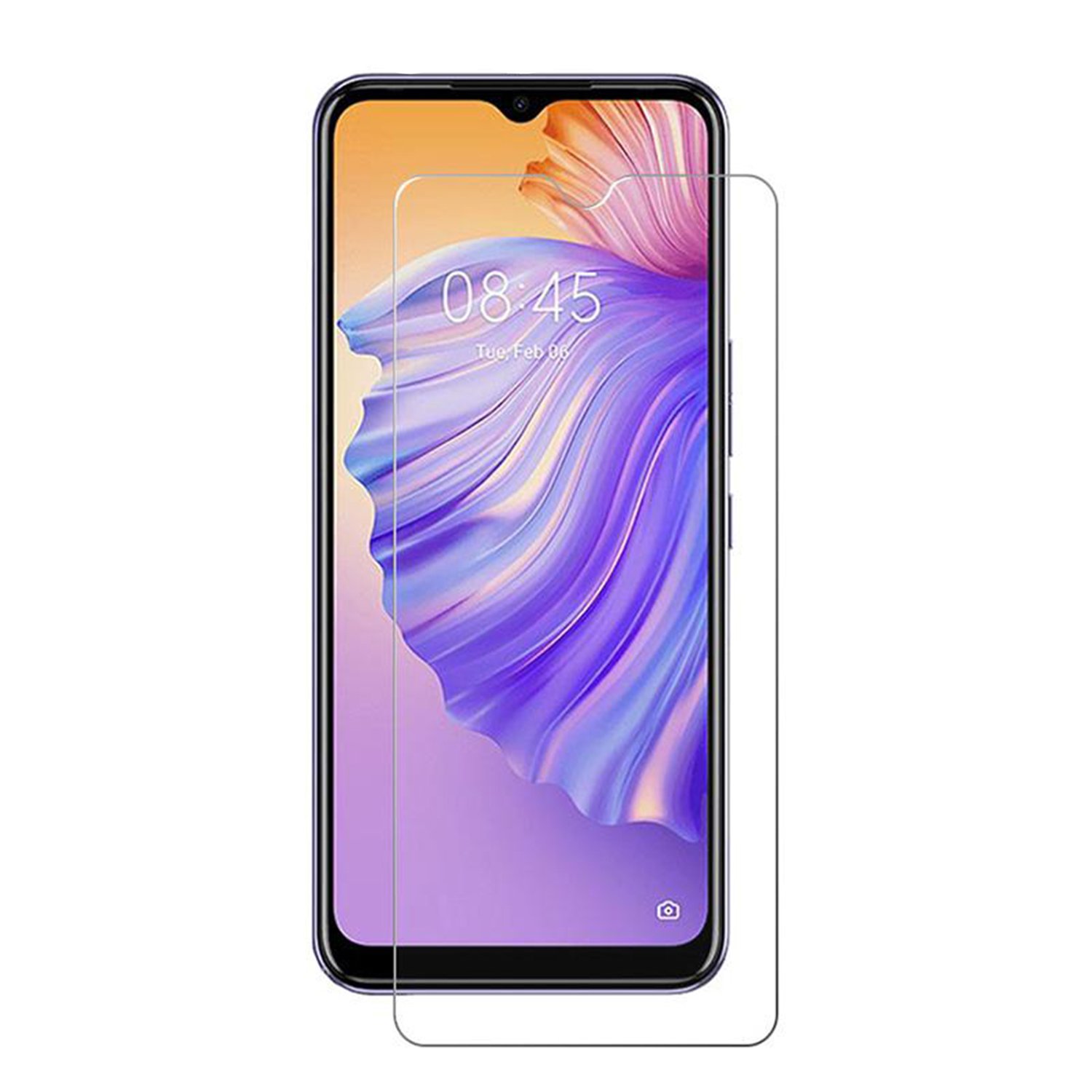 Microcase Tecno Spark 8C Tempered Glass Cam Ekran Koruyucu