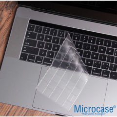 Macbook Pro 15.4 Silikon Klavye Koruması EU Şeffaf