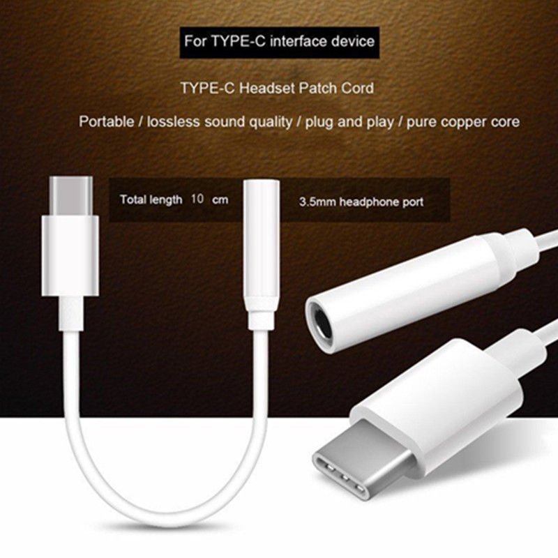 TYPE-C Kulaklık Dönüştürücü 3.5 mm jack Adaptör