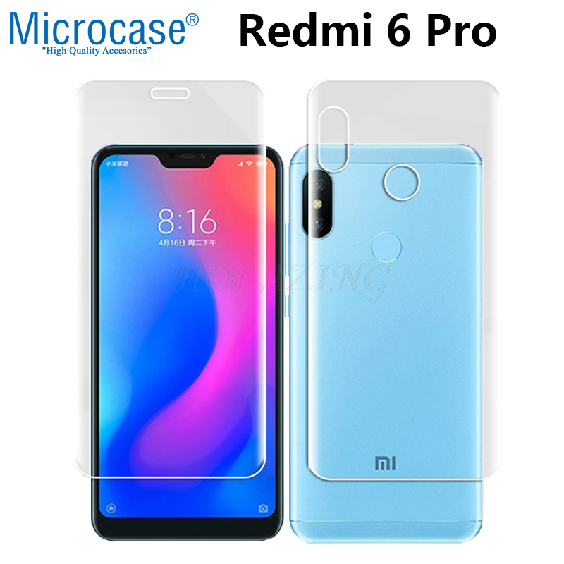 Xiaomi Redmi 6 Pro Full Ön Arka Kaplama TPU Soft Koruma Filmi