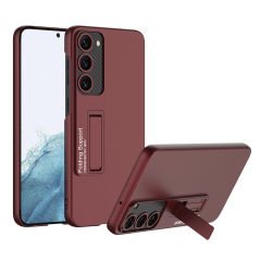 Microcase Samsung Galaxy S22 Plus ile uyumlu Standlı Sert Plastik Mat Kılıf - AL3566