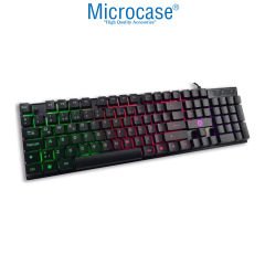 Microcase RGB Işıklı Gaming Oyuncu Klavye Yarı Mekanik USB Kablolu Türkçe Q - AL4178