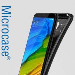 Xiaomi Redmi 5 5.7 inch Brushed CarbonFiber Silikon TPU Kılıf+Cam