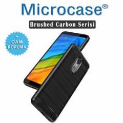 Xiaomi Redmi 5 5.7 inch Brushed CarbonFiber Silikon TPU Kılıf+Cam