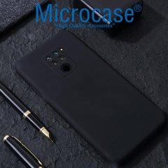 Microcase Xiaomi Redmi Note 9 CamPRO Serisi Kamera Korumalı Silikon Kılıf - Siyah