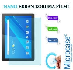 Microcase Lenovo TAB M10 TB-X505L 10.1 inch Tablet Silikon Tpu Soft Kılıf - Siyah + Nano Esnek Ekran Koruma Filmi