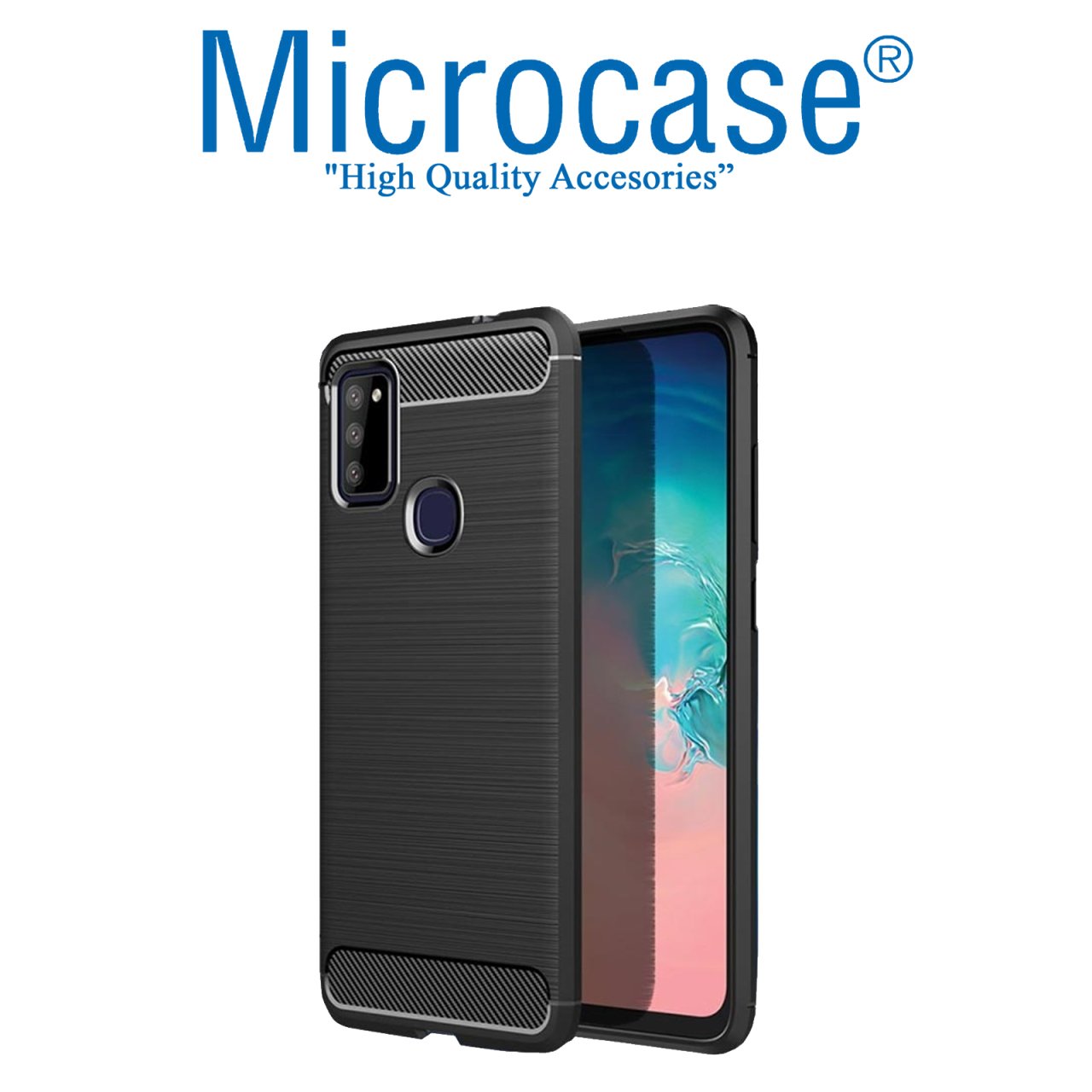 Samsung M51 Leather Tpu Silikon Kılıf - Siyah