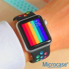 Microcase Amazfit Bip 3 Pro için Delikli Silikon Kordon Kayış - KY13