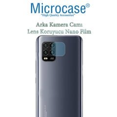 Microcase Xiaomi Mi 10 Lite - Mi 10 Youth Kamera Camı Lens Koruyucu Nano