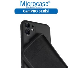 Microcase Iphone 11 CamPRO Serisi Kamera Korumalı Silikon Kılıf - Siyah