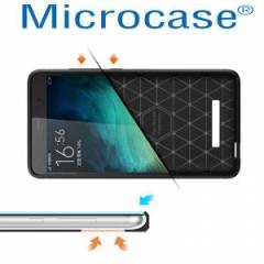 Xiaomi Redmi Note 3 Brushed Carbon Fiber Silikon TPU Kılıf + Cam