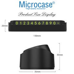 Microcase Açma Kapama Özellikli Park Numaratör Ön Panel Numaralık Park Tel - AL3520
