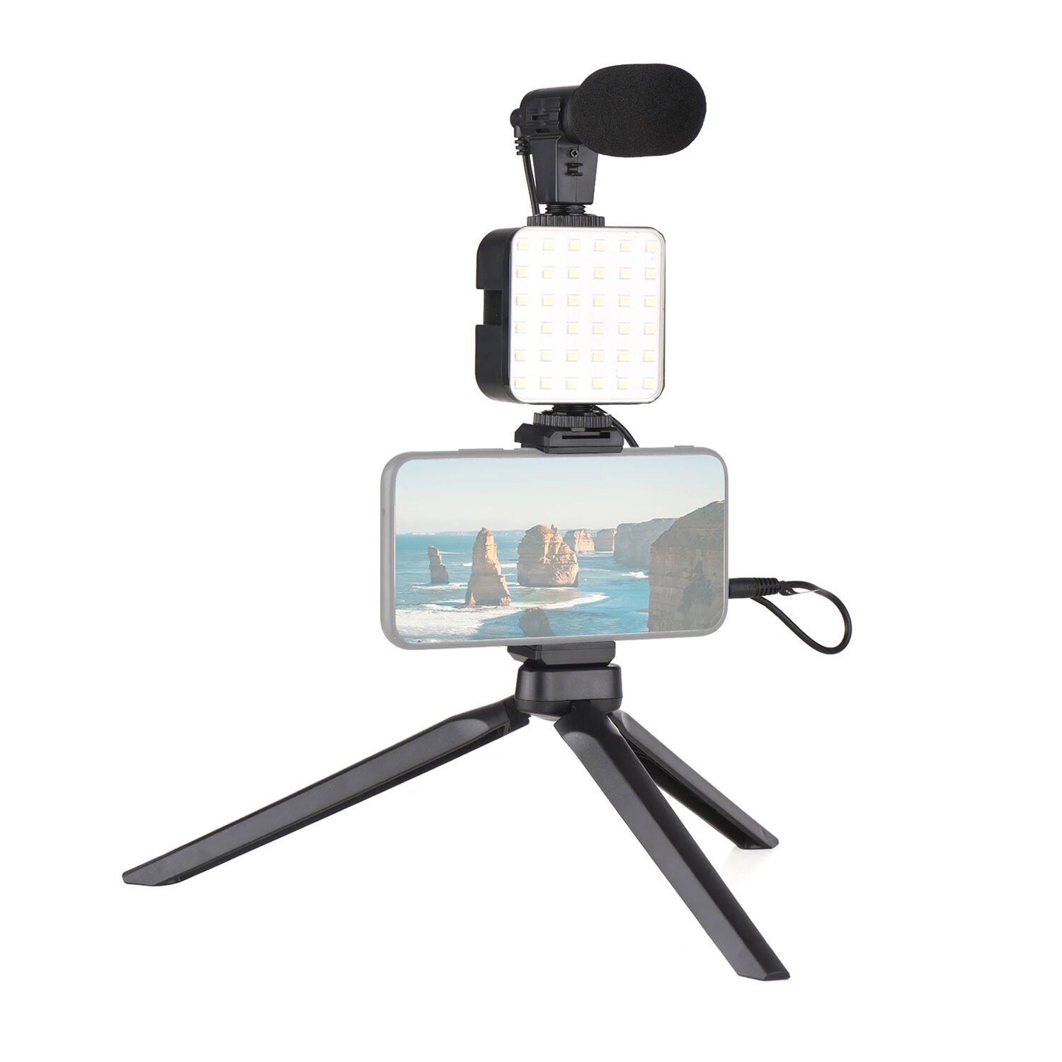 Microcase Masaüstü Ayarlanabilir Telefon Standı Video Ses Kaydı Youtuber Çekim Standı- AL4023