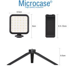 Microcase Masaüstü Ayarlanabilir Telefon Standı Video Ses Kaydı Youtuber Çekim Standı- AL4023
