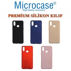 Microcase Samsung Galaxy A10s Premium Matte Silikon Kılıf + Tempered Glass Cam Koruma