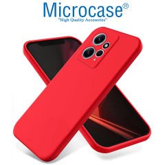 Microcase Xiaomi Redmi 12 4G CamPRO Serisi Kamera Korumalı Silikon Kılıf - AL3427