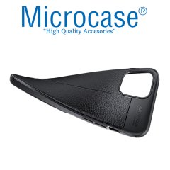 iPhone 12 Pro Leather Tpu Silikon Kılıf - Siyah