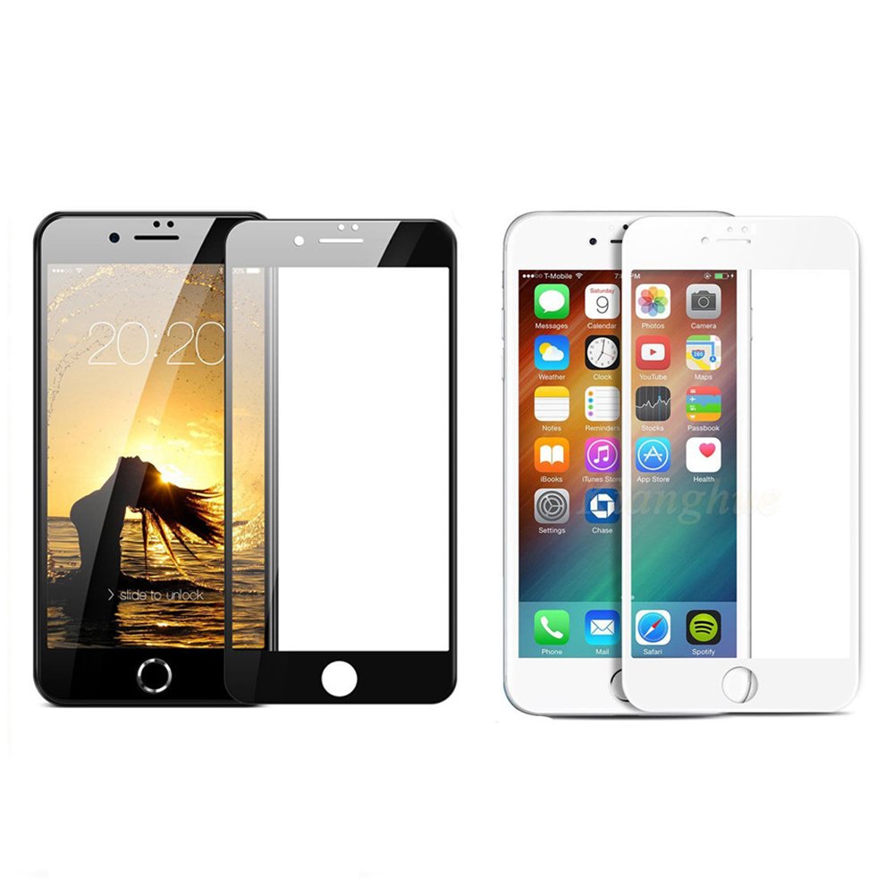 iPhone 7 Tam Kaplayan Çerçeveli Tempered Cam Koruma
