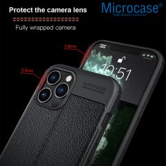 iPhone 12 Pro Max Leather Tpu Silikon Kılıf - Siyah